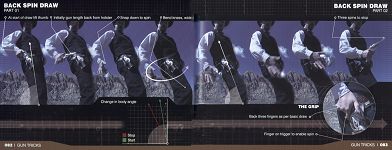 Back Spin out of the holster Book of Cool page scan